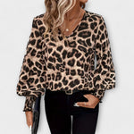 Joana - Elegantní top s leopardím vzorem