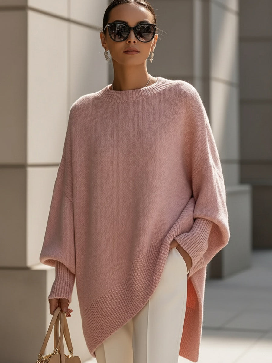 Clarissa – Elegantní a pohodlný svetr, barva: růžová