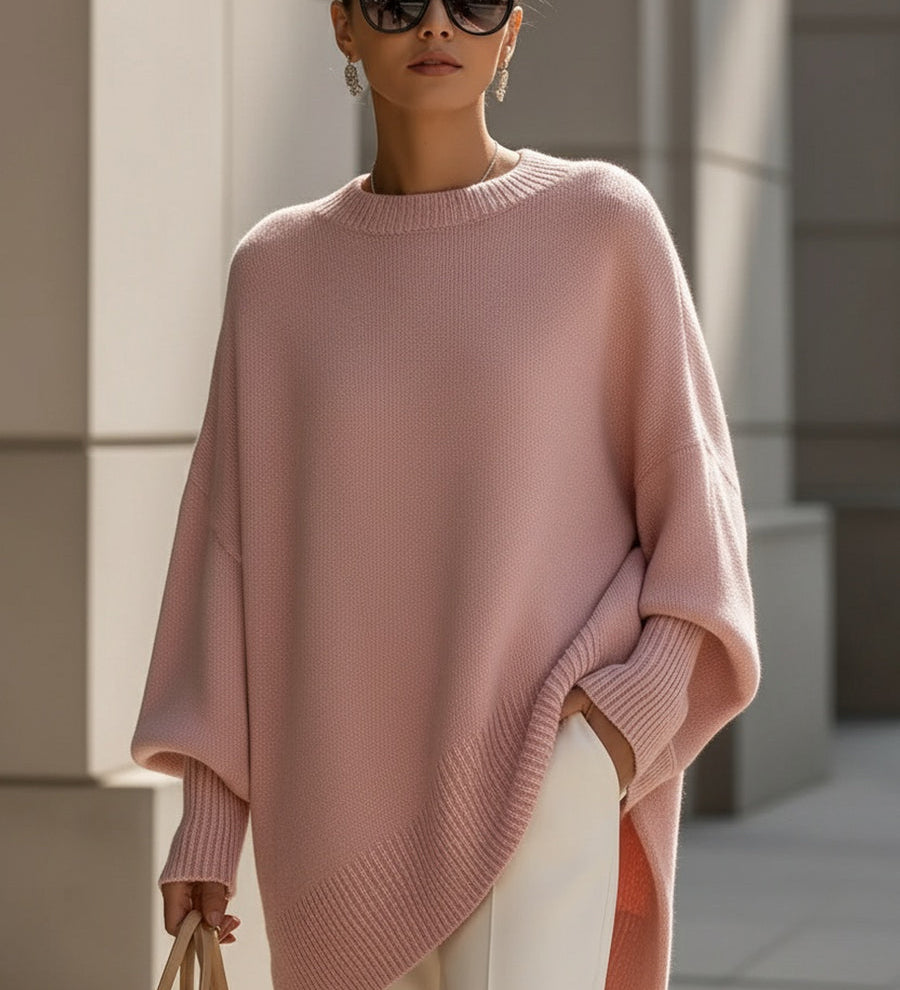 Clarissa – Elegantní a pohodlný svetr, barva: růžová