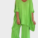 Zelora - Casual chic set, barva: zelená