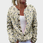 Camila – Podzimní květinový cardigan
