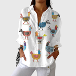 Sabina – Lehké barevné tričko s potiskem