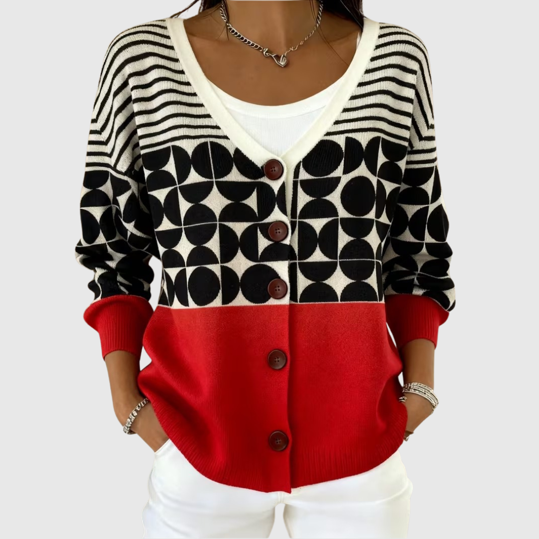 Magdalena – Pohodlný pletený cardigan s knoflíky