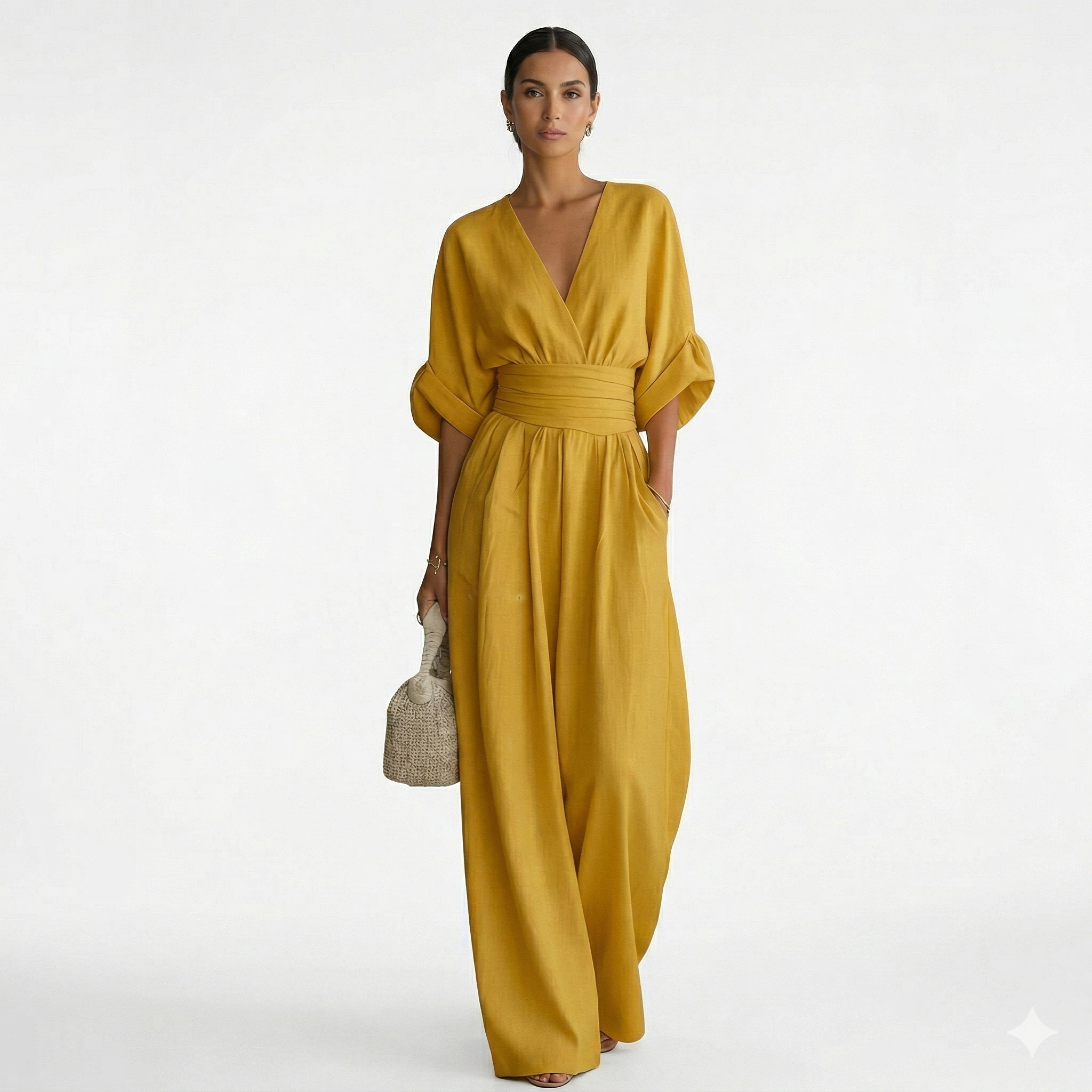 Cheska - Elegantní a rafinovaný komplet, barva: žlutá