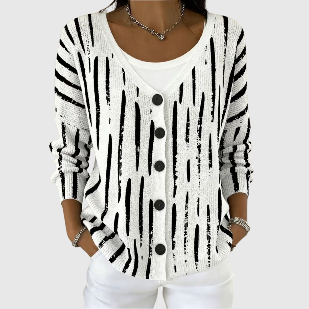 Paula – Pohodlný pletený cardigan na knoflíky