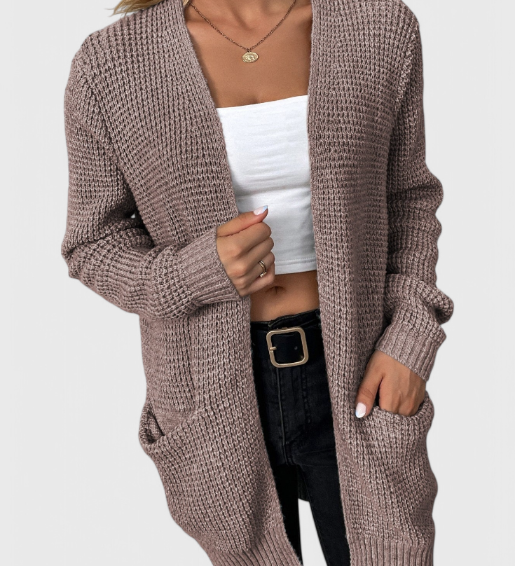 Anneliese Premium Kasmiriseos Cardigan, barva: béžová