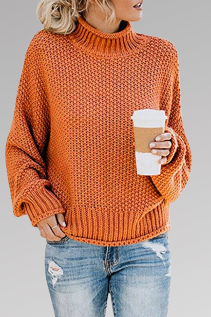 Svetr Molly s uvolněným střihem, barva: oranžová