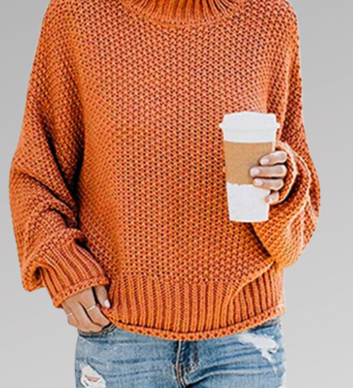 Svetr Molly s uvolněným střihem, barva: oranžová