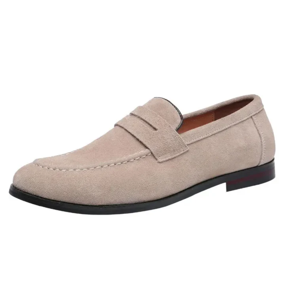 Letní loafers z nubuku