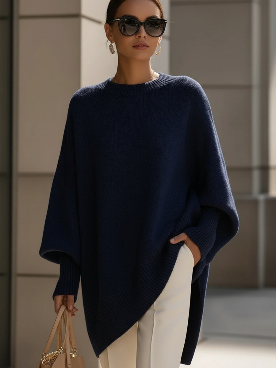 Clarissa – Elegantní a pohodlný svetr, barva: námořnická modrá