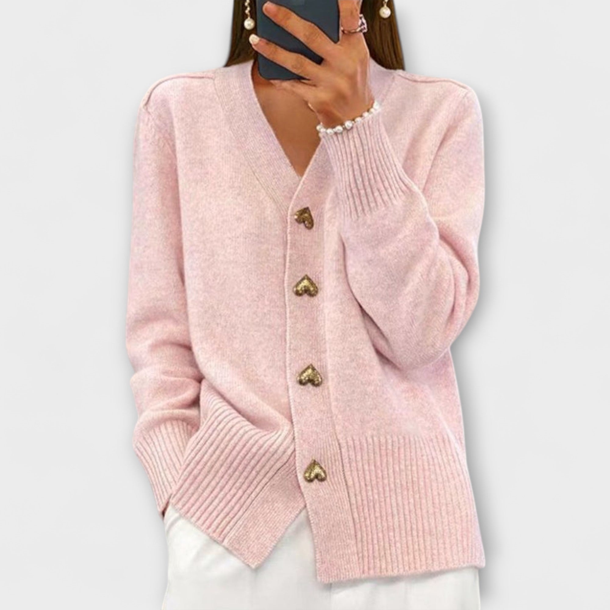 Kemi – Dámské tričko s výstřihem do V ve vintage stylu, barva: růžová