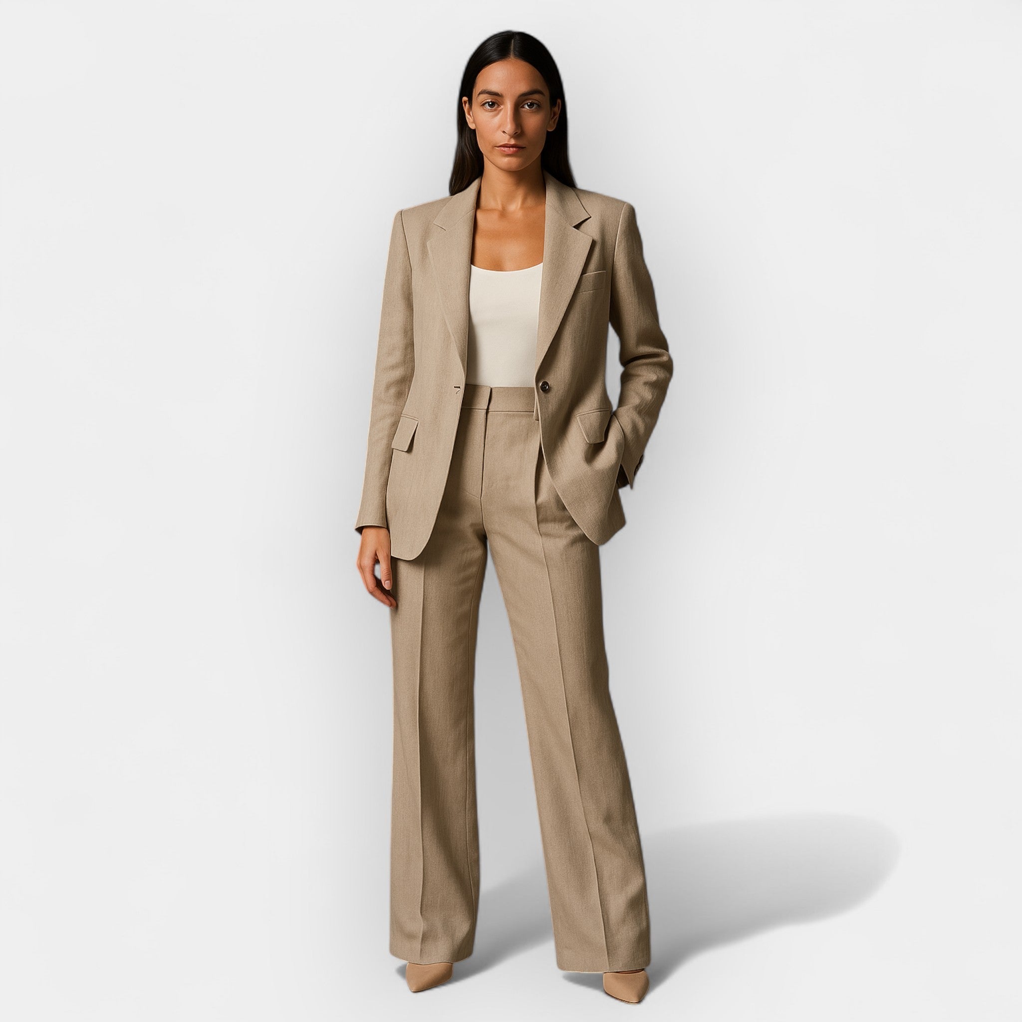 Magdaléna - Set saka a kalhot, barva: khaki