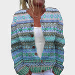 Isabel - Podzimní květinový cardigan