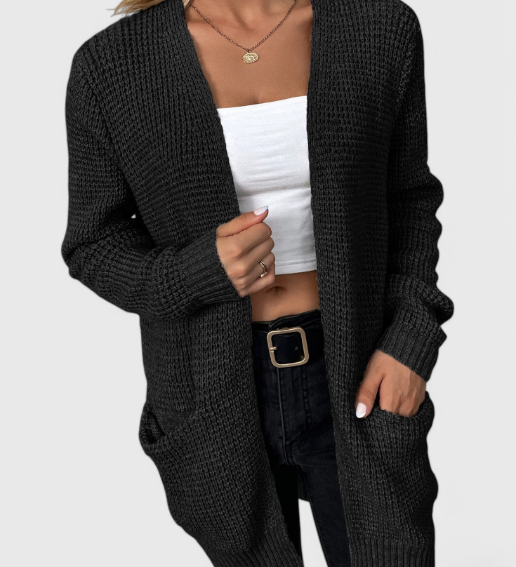 Anneliese Premium Kasmiriseos Cardigan, barva: černá