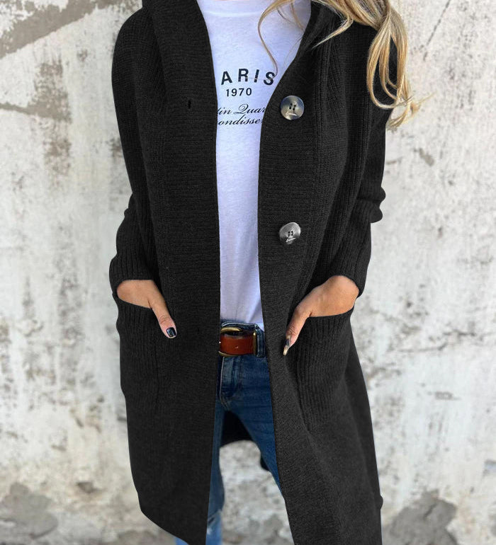 Giselle – Dlouhý cardigan, barva: černá