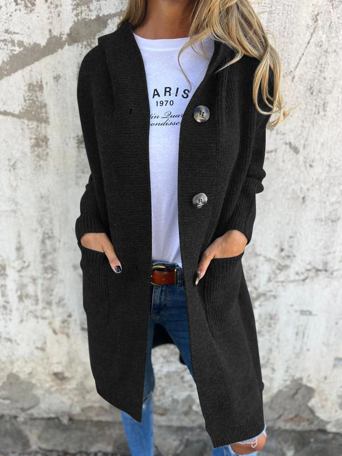 Giselle – Dlouhý cardigan, barva: černá