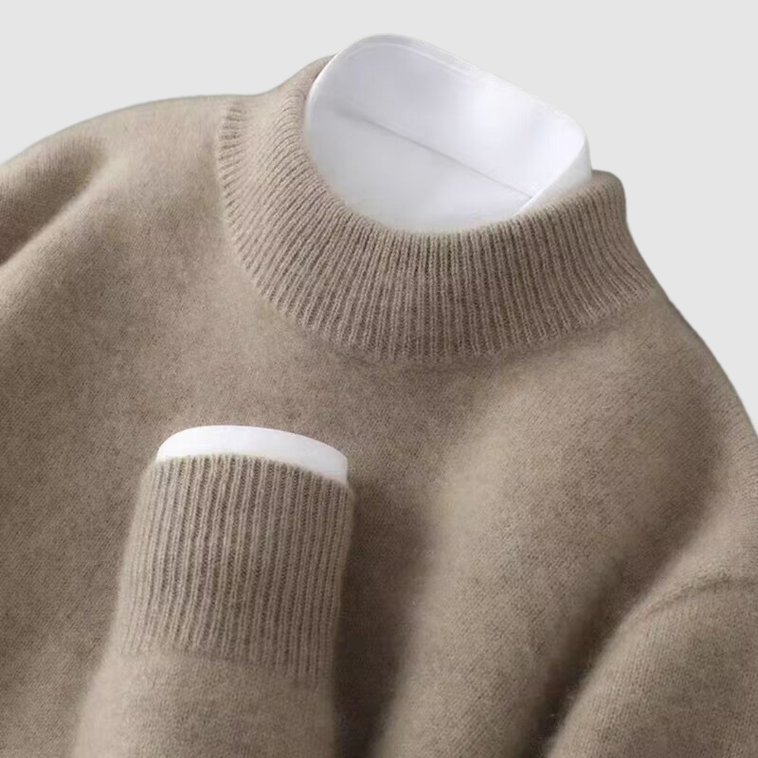 Anežka - Elegantní svetr, barva: hnědá