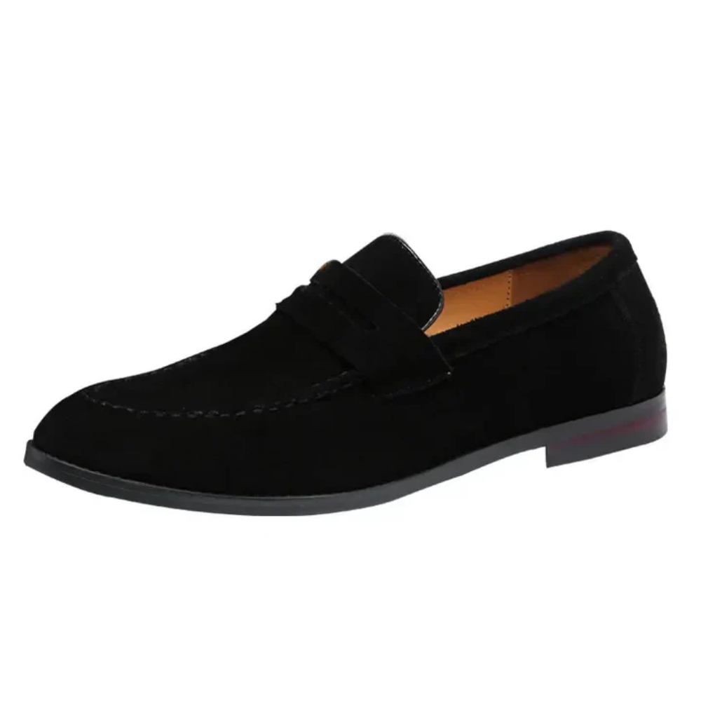 Letní loafers z nubuku