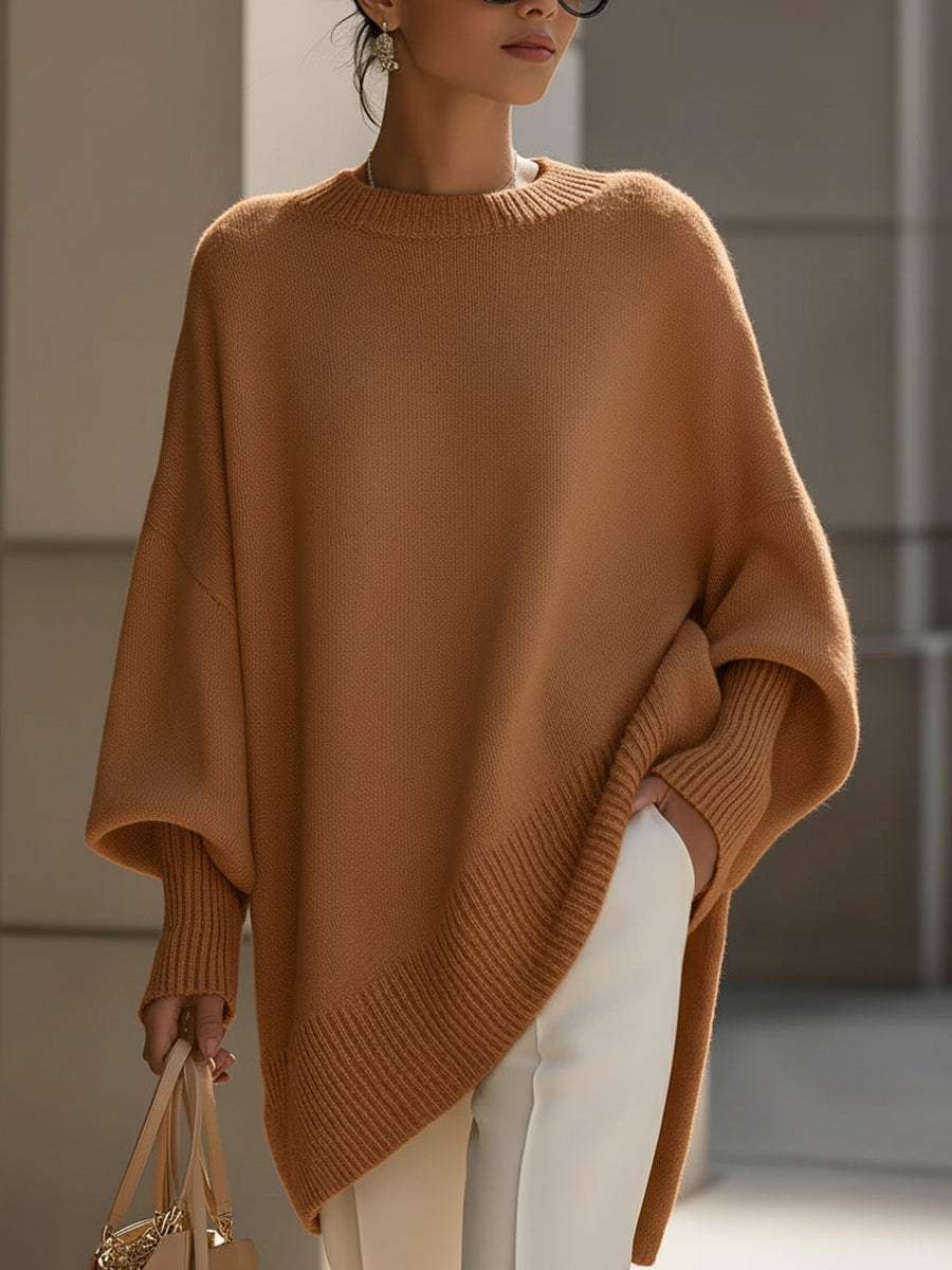 Clarissa – Elegantní a pohodlný svetr, barva: karamelová