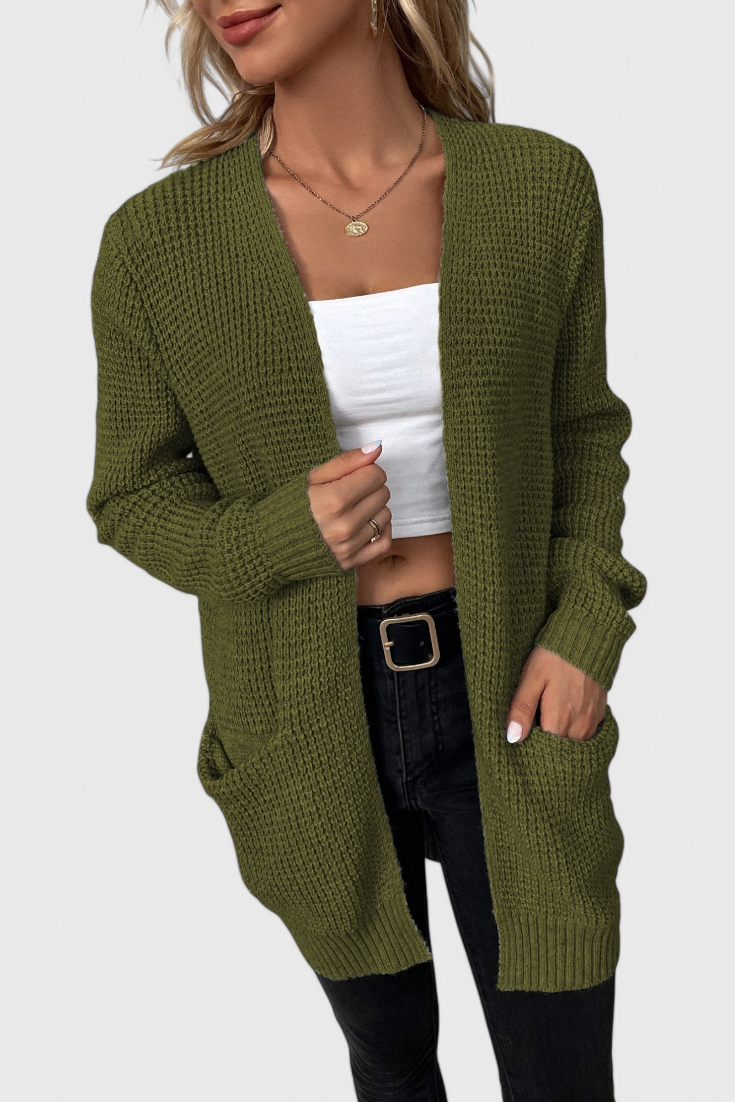 Anneliese Premium Kasmiriseos Cardigan, barva: zelená