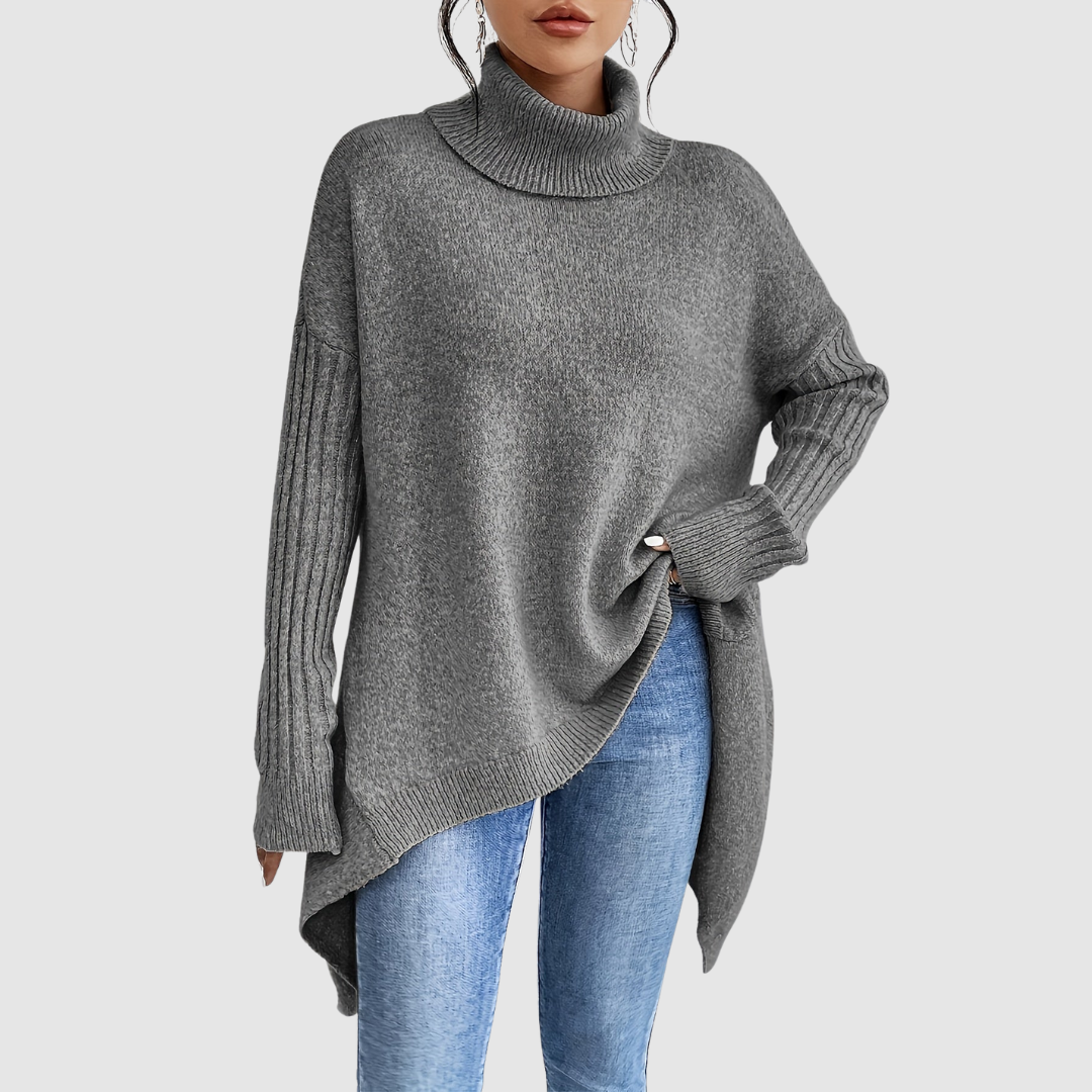 Barbora – Pohodlná a stylová mikina s kapucí, barva: šedá