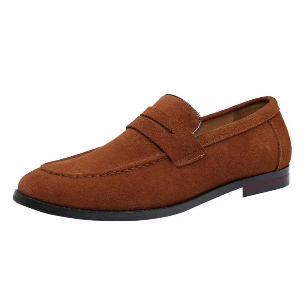Letní loafers z nubuku