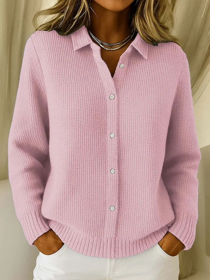Fiora – Elegantní a pohodlný cardigan, barva: růžová