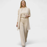 Janet - Luxusní dámský třídílný set, barva: bílá
