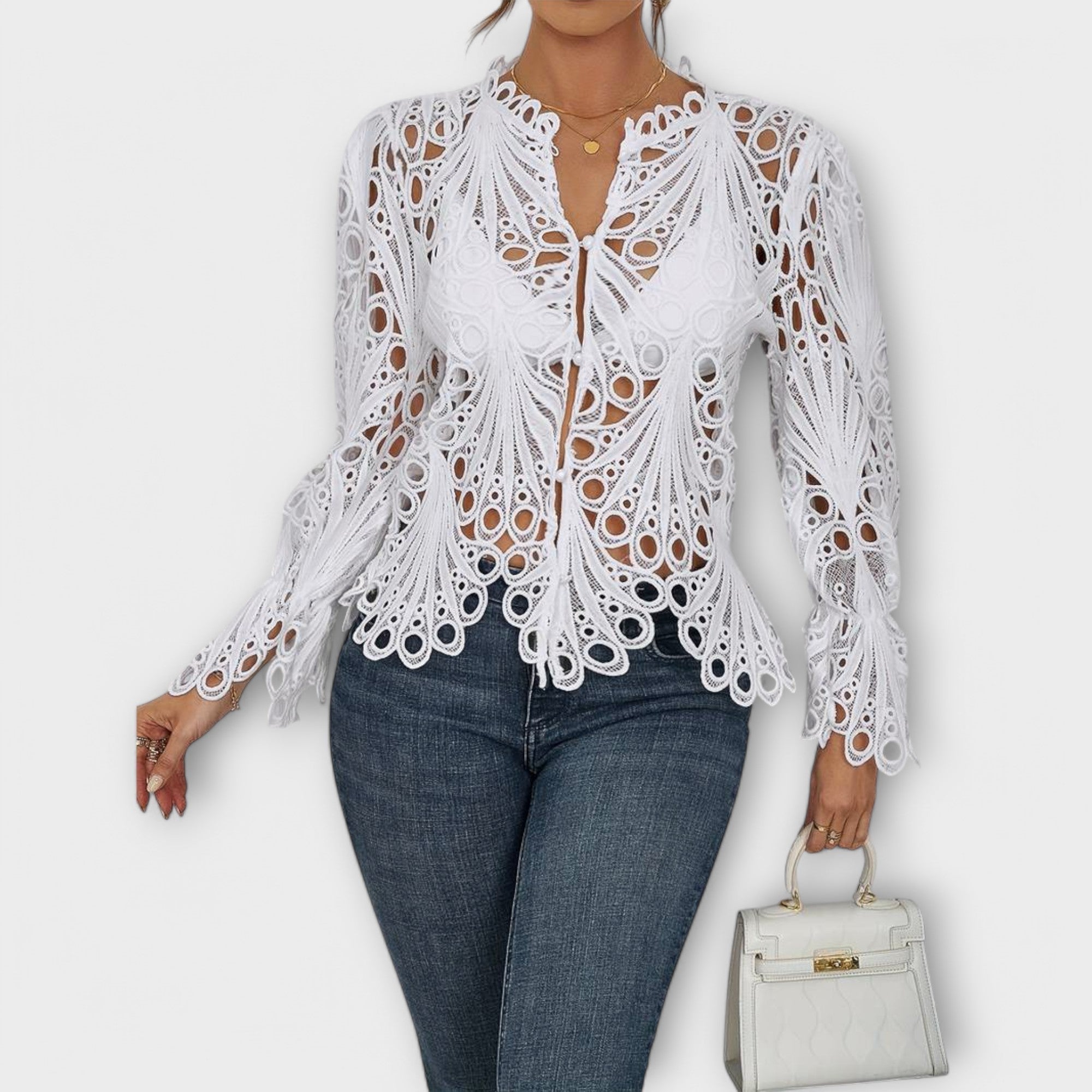 Lumina – Elegantní krajkový top – finská ženskost a nadčasový styl