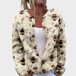 Alice - Podzimní květinový cardigan