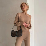 Charlotte – Elegantní komplet, barva: khaki