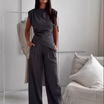 Ida – Komplet Uvolněná elegance, barva: tmavě šedá