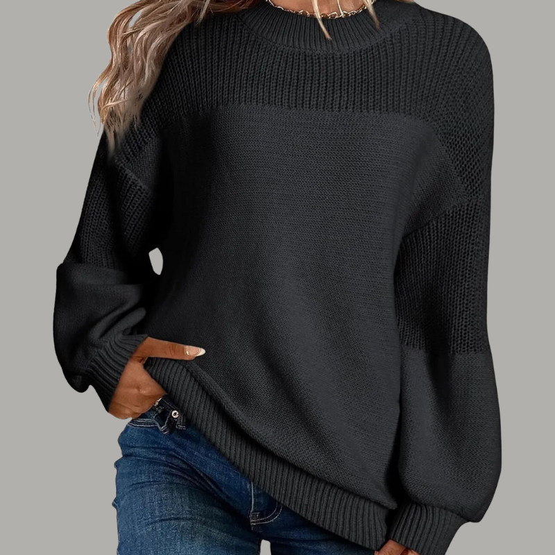 Carolina – Oversized svetr, barva: černá