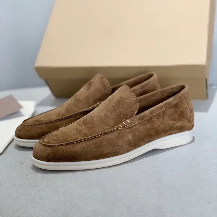 Stylové semišové loafery