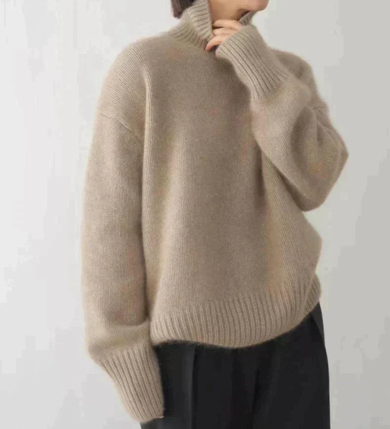 Gabriela – Kašmírový svetr, barva: khaki