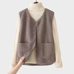 Aneta - Vlněný cardigan, barva: béžová