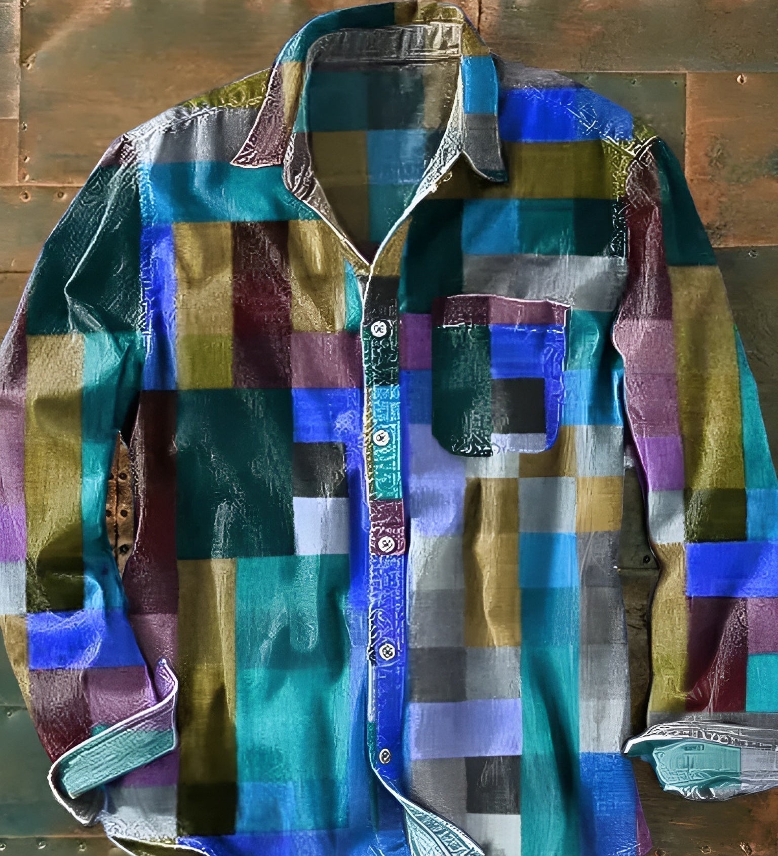Das Russel — Patchwork Statement Hemd
