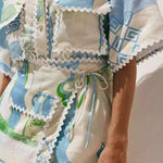 Paula – Elegantní komplet s patchworkem