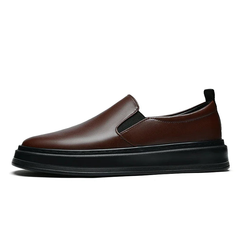Kožené slip-on boty