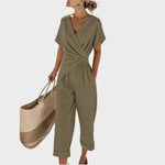 Isla - Elegantní dvoudílný set, barva: khaki