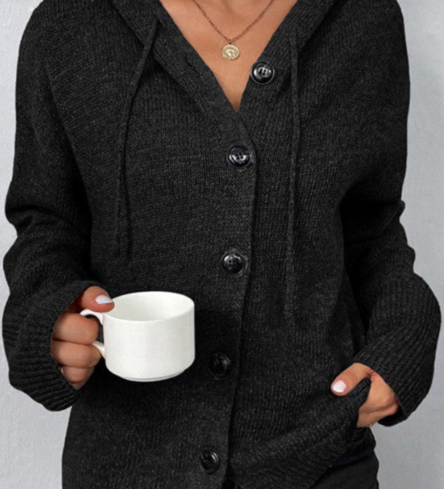 Měkký pletený cardigan Amelia, barva: černá