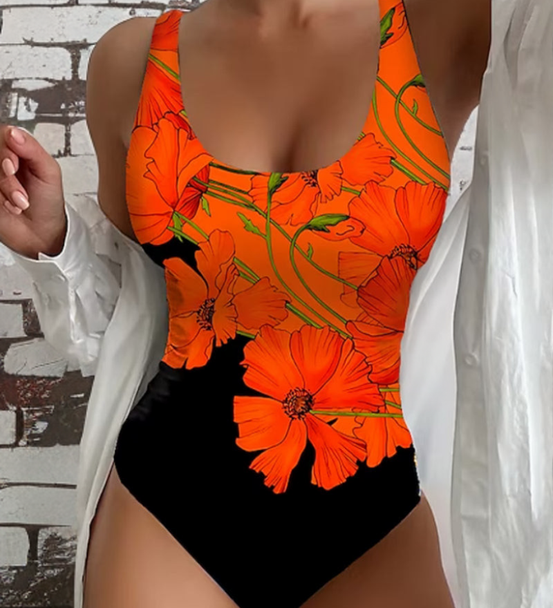 Clara – Elegantní plavky s květinovým vzorem