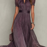 Mia – Elegantní šifonové maxi šaty ve vintage stylu