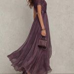 Mia – Elegantní šifonové maxi šaty ve vintage stylu