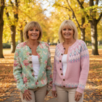 Francisca – Podzimní květinový cardigan