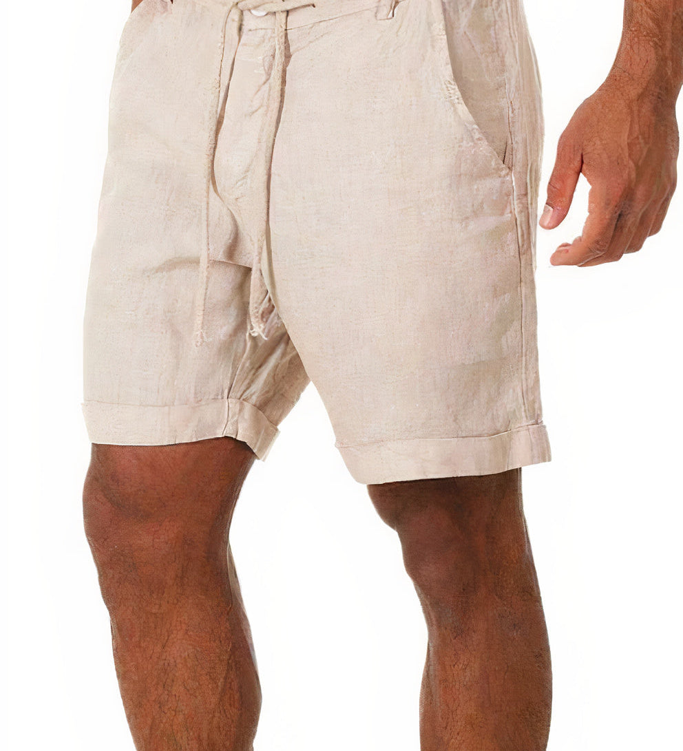 Lněné letní šortky