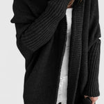 Pletený oversize cardigan s kapucí