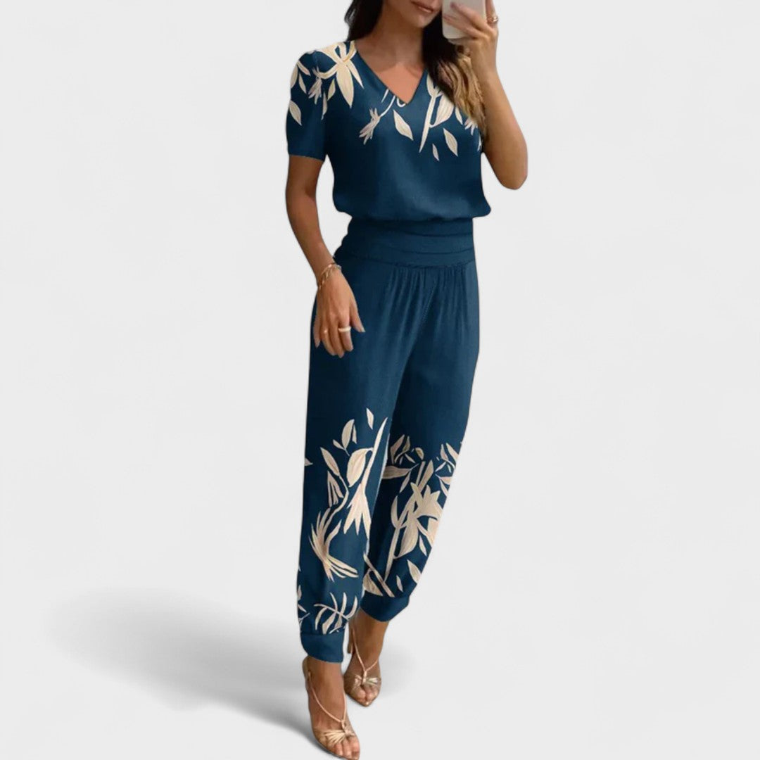 Margarida - Elegantní dámský overal, barva: modrá