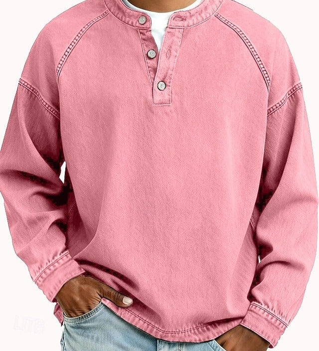 Thomas | Praný dlouhý rukáv Henley