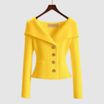 Nikola - Elegantní cardigan, barva: žlutá